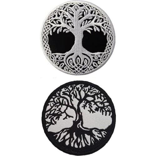 Exquisite patch Yggdrasil The Tree of Life in Norse Patch Embroidered Badge Iron On Sew On Emblem