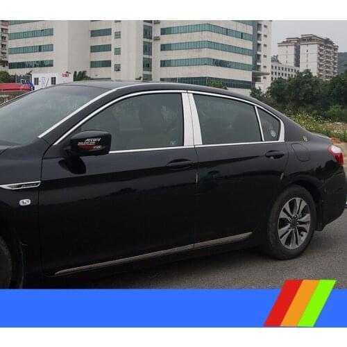 Stainless steel car window trims for honda accord 2014 2015 2016 2017 9th accord