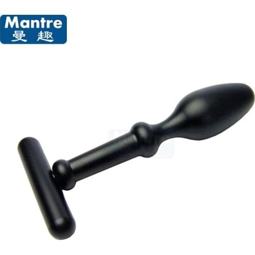 New Fetish Anal Sex Toys Solid Aluminum Removable Anal Plug Metal Butt Plug With Handle Unisex Sex Products Adult Sex Stopper