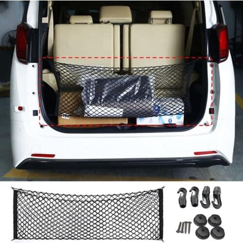 Universal Car Rear Trunk Boot Organizer Pocket Cargo Net Mesh Storage Car Receive Arrange Net 92.5cm*42cm
