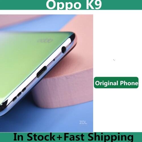 Original Oppo K9 5G Mobile Phone Snapdragon 768G Android 11.0 6.43" AMOLED 90HZ 64.0MP 65W Super Charger Screen Fingerprint OTA