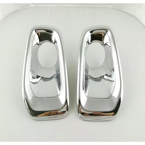 For Jeep Renegade 2014 2015 2016 ABS Chorme Front Fog Light Cover Trim Decoration Frame Car Styling Auto Accessories