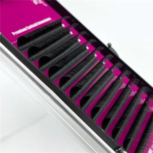 All Size C/D Curl Classical Individual Eyelash Extension Mink Lashes Tray Russian Volume Matte Eyelashes