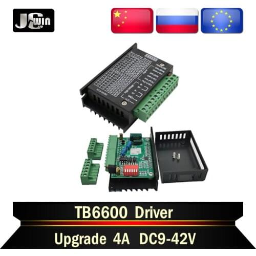 RU/EU Stock！Nema17 NEMA23 Motor Driver TB6600 Upgrade Stepper Motor Driver 4A DC9-42V For CNC Router Controller 3D Printer