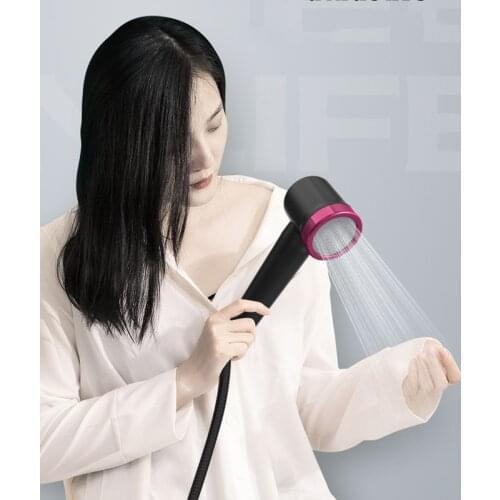 Handheld Nozzle Shower Head Pulse Belt Spray Gun SPA Massage Shower Head With Filter water Skin Care Hand Spray Bathroom