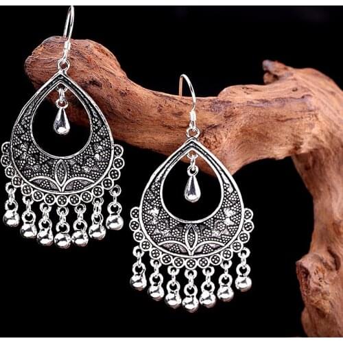 Thai silver earrings for women pure handmade earrings S925 Sterling silver womens exaggerated Tassel Earrings jewelry Gifts