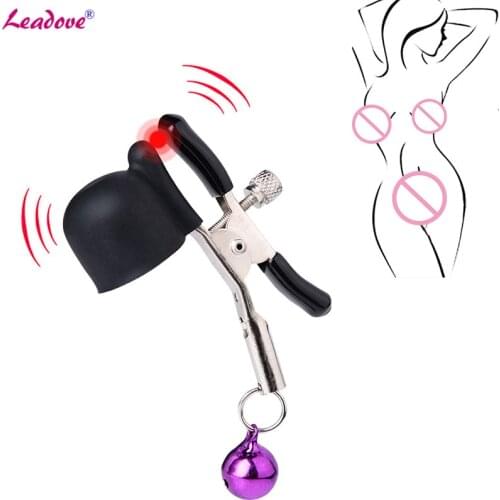 Sexy Nipple Clamps Vibrating Clip Breast Nipple With Chain Slave Bdsm Fetish Erotic Sex Toys For Couple Adult Game SP0088