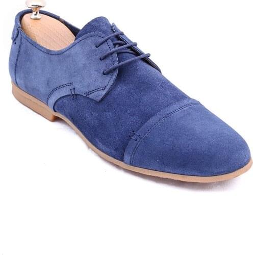 Navy Suede Men’s Shoes Wessi