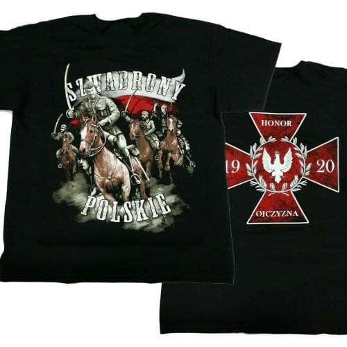 Unique Polish Cavalry Cross Medal of Honor Printed T-Shirt. Summer Cotton O-Neck Short Sleeve Mens T Shirt New Size S-3XL