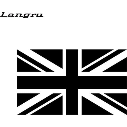 Langru British Union Jack Flag Vinyl Decoration Car Sticker Decal Fashion Car Accessories Jdm