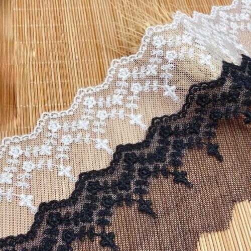 High Quality Flower Cotton Embroidered Lace Sewing Furnishing Garment Accessories DIY Handmade Craft Materials