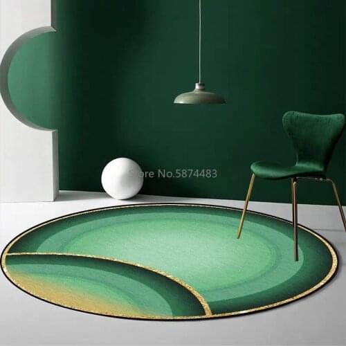 200cm Fashion Modern Nordic Fresh and Tender Green Semicircle Living Room Bedroom Hanging Basket Chair Round Floor Mat Carpet