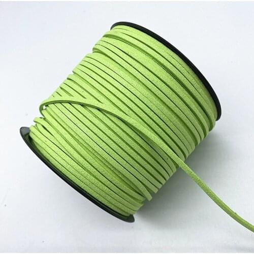3mm 5yards Flat Faux Suede Braided Cord Korean Velvet Leather Handmade Thread String Rope For DIY Jewelry Making Supplies #11