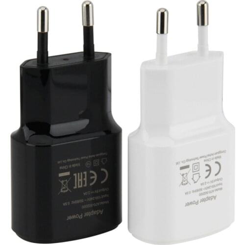 5V 2A EU Plug 1 USB Fast Charger Mobile Phone Wall Travel Power Adapter for iPhone 11 X 7 8 Samsung S7 Edge Xiaomi 100pcs