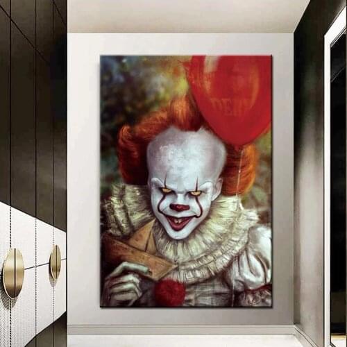 5D Diy Diamond Painting Horror clown Picture Decor Full Square Round Rhinestone Embroidery Mosaic Art room Home Decoration