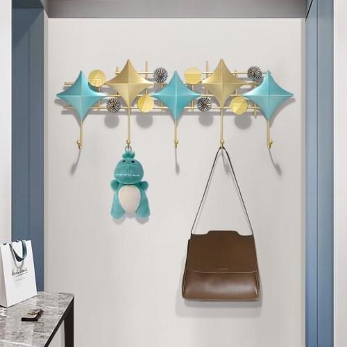 Boreal Europe Style Metal Wall Hooks Decorative Creative Coat Hook Coat Hanger Wall Hooks Minimalist Decor Hanging
