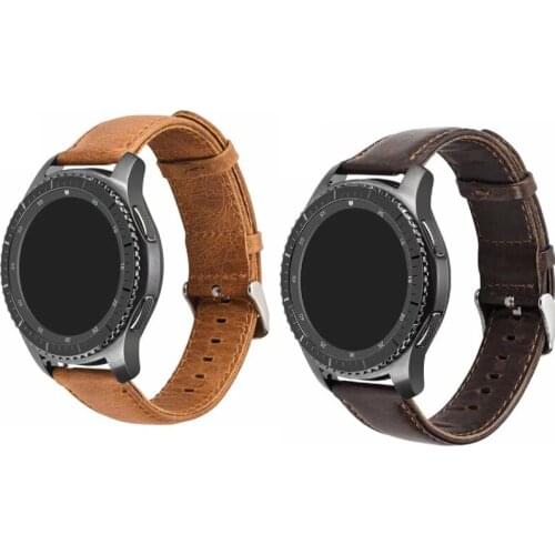 Bracelet for Samsung Galaxy watch 42 46 s2 S3 strap Pebble time amazfit 2s 1 pace bip Ticwatch E pro zenwatch leather band