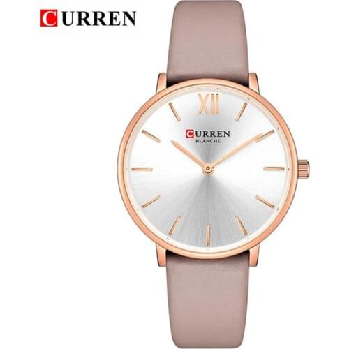 CURREN Watch Women Quartz Leather Straps Wristwatch For Ladies Casual Simple Sport Watches Waterproof Female Clock montre femme
