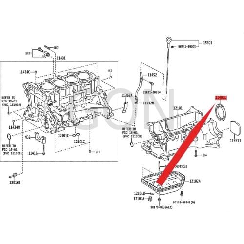 Engine rear oil seal 2008-Toy ota YAR ISS CIO NXD COR OLL ACO ROL LAJ PP crankshaft rear oil seal crankshaft rear oil seal large