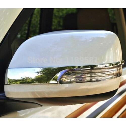 For Toyota Prado FJ150 2014 2015 2016 ABS Chrome Car Accessories Side Mirror Trim Rear View Molding