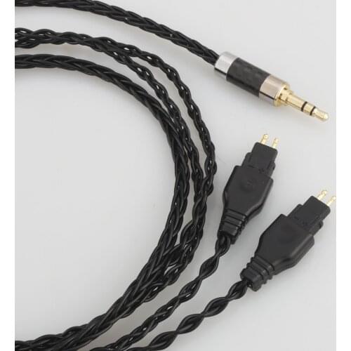 New 8 Core Balanced Pure Silver Plated Earphone Cable For Sennheiser HD580 HD600 HD650 HDxxx HD660S HD58x HD6xx
