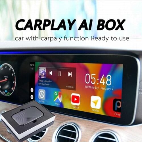 New Upgraded Carplay Box Universal Car System Car-Play USB AI Box LED Light Start Button Browser Factory USB Mode Control