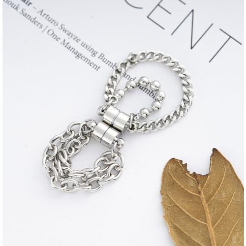 Piercing Stainless Steel Magnet Ear Bone Clip Earrings Fake Nose Ring Female Simple Wild Earrings Pierced Earringsjavascript