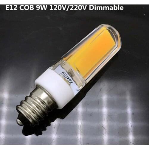 Dimmable E12 LED Lamp 220V 110V Mini COB Bulb E12 COB LED Light Bulb High Lumen Chandelier Lights 10pcs/lot Free Shipping