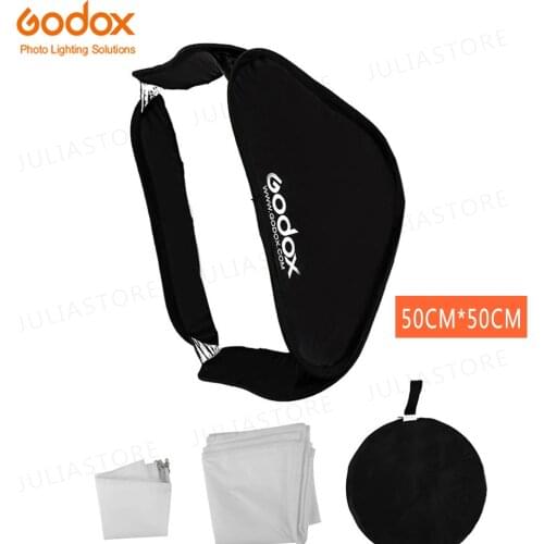 Godox Softbox 50x50 cm Diffuser Reflector for Speedlite Flash Light Professional Photo Studio Camera Flash Fit Bowens Elinchrom