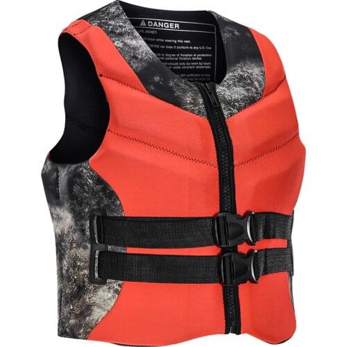 Adult life vests neoprene men and women water sports buoyancy suits swim vests boating surfing kayaking rafting life vests