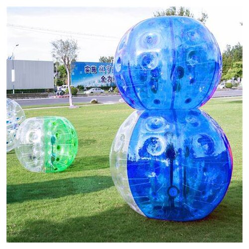 Body Zorb Balls Bumper Inflatable Human Soccer Bubble Ball Dia 1.5m (4.92ft) Blue Color