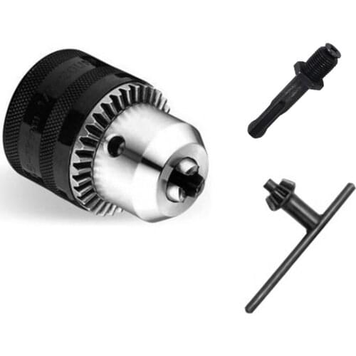 Key Type 13mm Capacity Tapered Bore Drill Chuck with Key SDS Hammer Rotary Nut Precision Clamp Tool For Woodworking Milling work