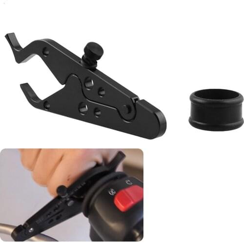 Universal Motorcycle Throttle Control System Grip Black Motor Cruise Control Throttle Lock Assist Retainer Relieve Stress