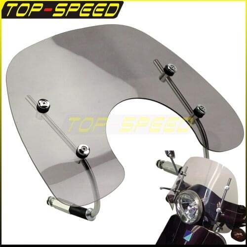 Motorcycle Smoke Windscreen Windshield Flyscreen Wind Screen Deflector Protector For VESPA PRIMAVERA 150 FLYSCREEN