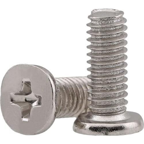 M2 M2.5 M3 M4 Carbon Steel CM Large Flat Head Thin Head Screws / Nickel Plated Flat Head Screw