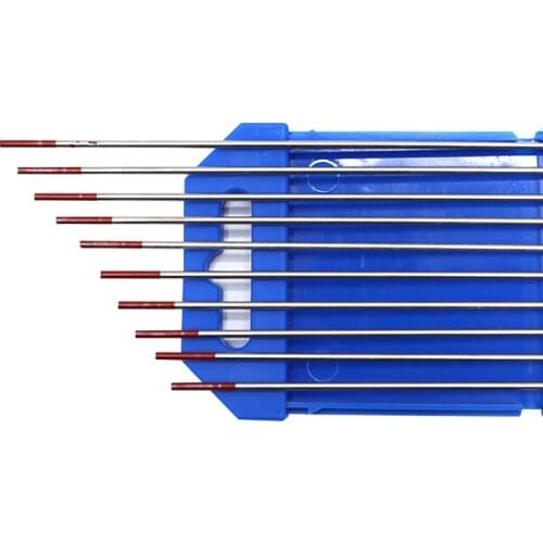 TIG Welding Tungsten Electrodes 2% Thoriated (Red, WT20) 10-Pack1.6mm (1/16")