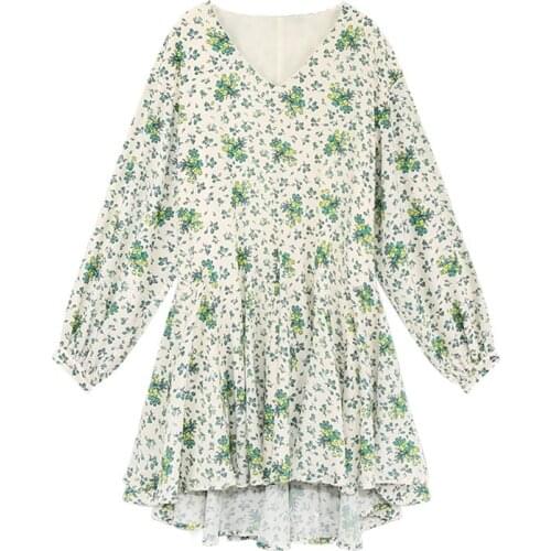 Retro Pastel Elegant Vestidos Boho Harajuku Trendy Ukraine Floral Print Flower Summer Mini Dress Women Vacation Women Clothes