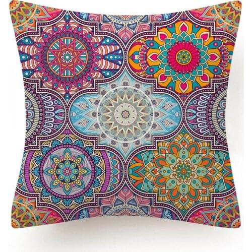 1pc Retro Ethnic Style Pillow Cover 18x18in 20x20in Ethnic Pillowcase Home Decoration Boho