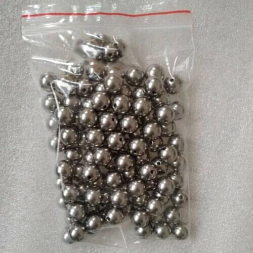 5pcs/lot * TA2 Titanium Ball Bead with holes Can DIY Bracelet Necklace , 6 8 10 12 14 15 16 18 mm