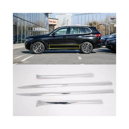 ABS Chrome Side Door Body Molding Cover Trim 4pcs For BMW X5 G05 2019 - 2020