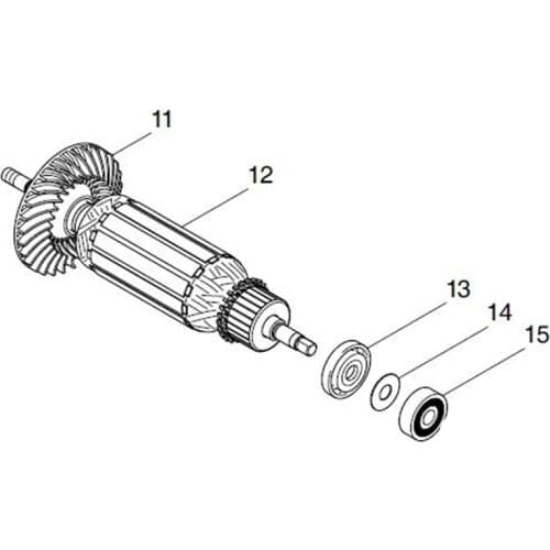 AC220-240V MAKITA 515363-6 Rotor Motor Armature for GA6040X01 GA5040X01 Rotor