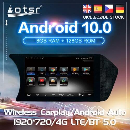 Android 10 For Mercedes-Benz C C204 2011 Car DVD GPS Navigation Carplay Auto Radio Stereo Multimedia Player Touch Screen 2Din