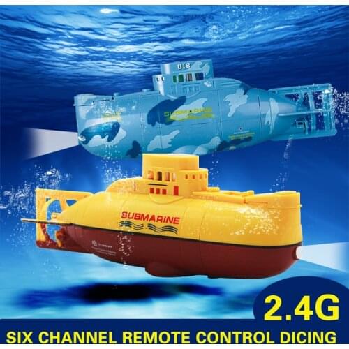 Crear juguetes 3311 6 ch velocidad Radio Control remoto submarino eléctrico Mini RC submarino niños juguete