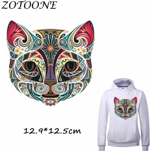 ZOTOONE Colorful Animal Iron on Patch Heat Transfer Patches for Clothing TShirt Beaded Applique Clothes DIY Accessory Decoration