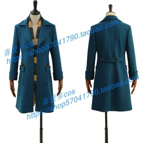 Fantastic Beasts and Where to Find Them Costume Newt Scamande Costume Adult Men Halloween Party Daily Coat Cosplay Costume