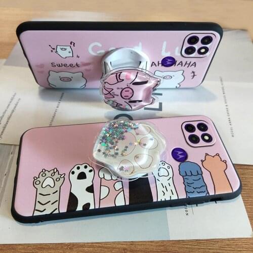 Dirt-resistant Kickstand Phone Case For MOTO G9 Power New Arrival Cover Anti-knock Cartoon Cute