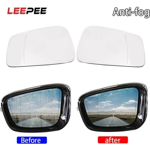 LEEPEE Anti-fog Electric Heated Car Wide Angle Mirror Glass Left and Right Side Car Rearview Mirror For BMW 5 E60 E61 2003 2004