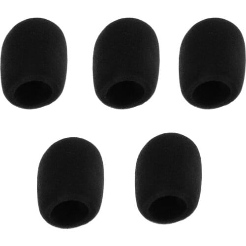 Lovoski Black Microphone Sponge Cover Windscreenr for Lapel Lavalier Mic