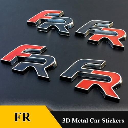 FR Metal 3D Car stickers emblem badge Car Styling for Seat leon Cupra Ibiza Altea Exeo Formula Toledo IBL Racing Car Accessories