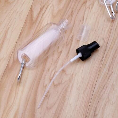 2020 New Portable Alcohol Spray Bottle Empty Hand Sanitizer Empty Holder Hook Keychain